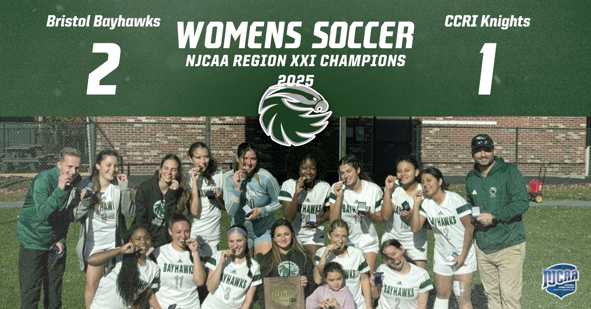 Women's Soccer Champions - NJCAA Region XXI Northeast District